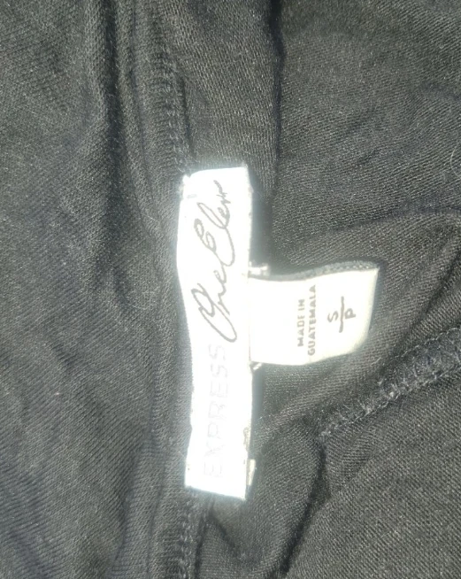 Black Express Short Sleeve Crop Top - Size S - photo 3