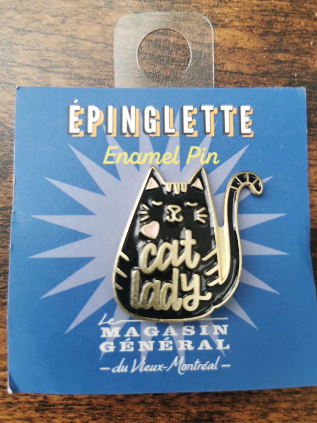 Enamel Cat Lady Pin