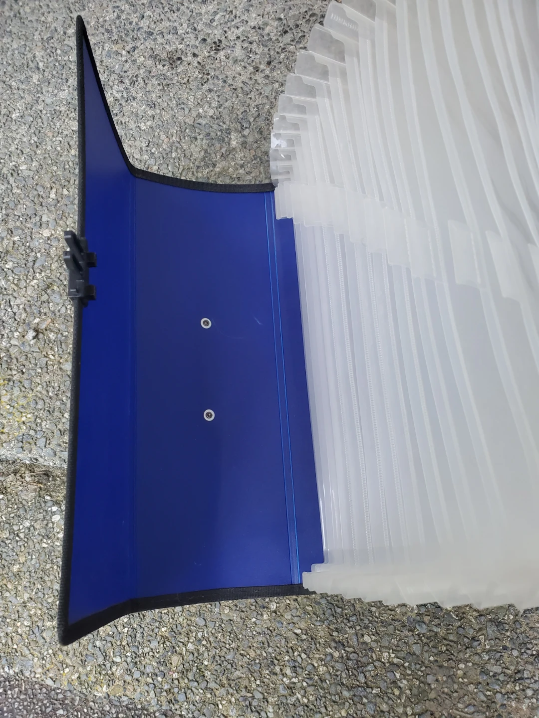 Blue Accordion Document Organizer Bag with Handle - photo 5