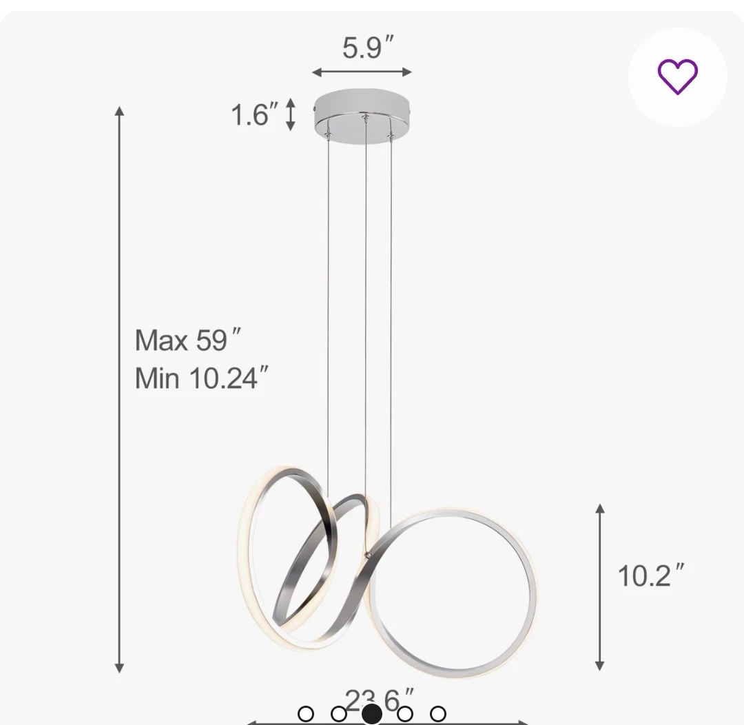 Artika Swirl 30-Watt Integrated LED Pendant Light - photo 3