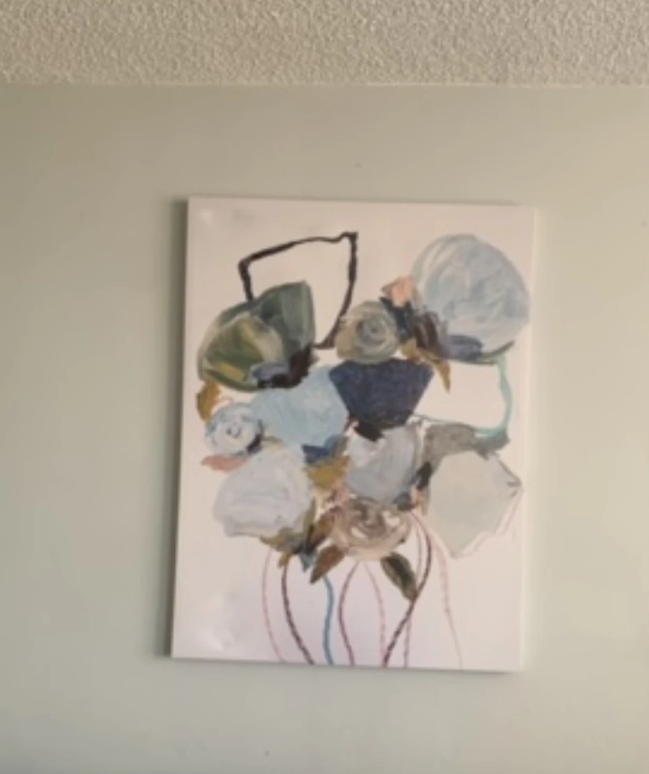 Abstract Floral Canvas Wall Art - photo 2
