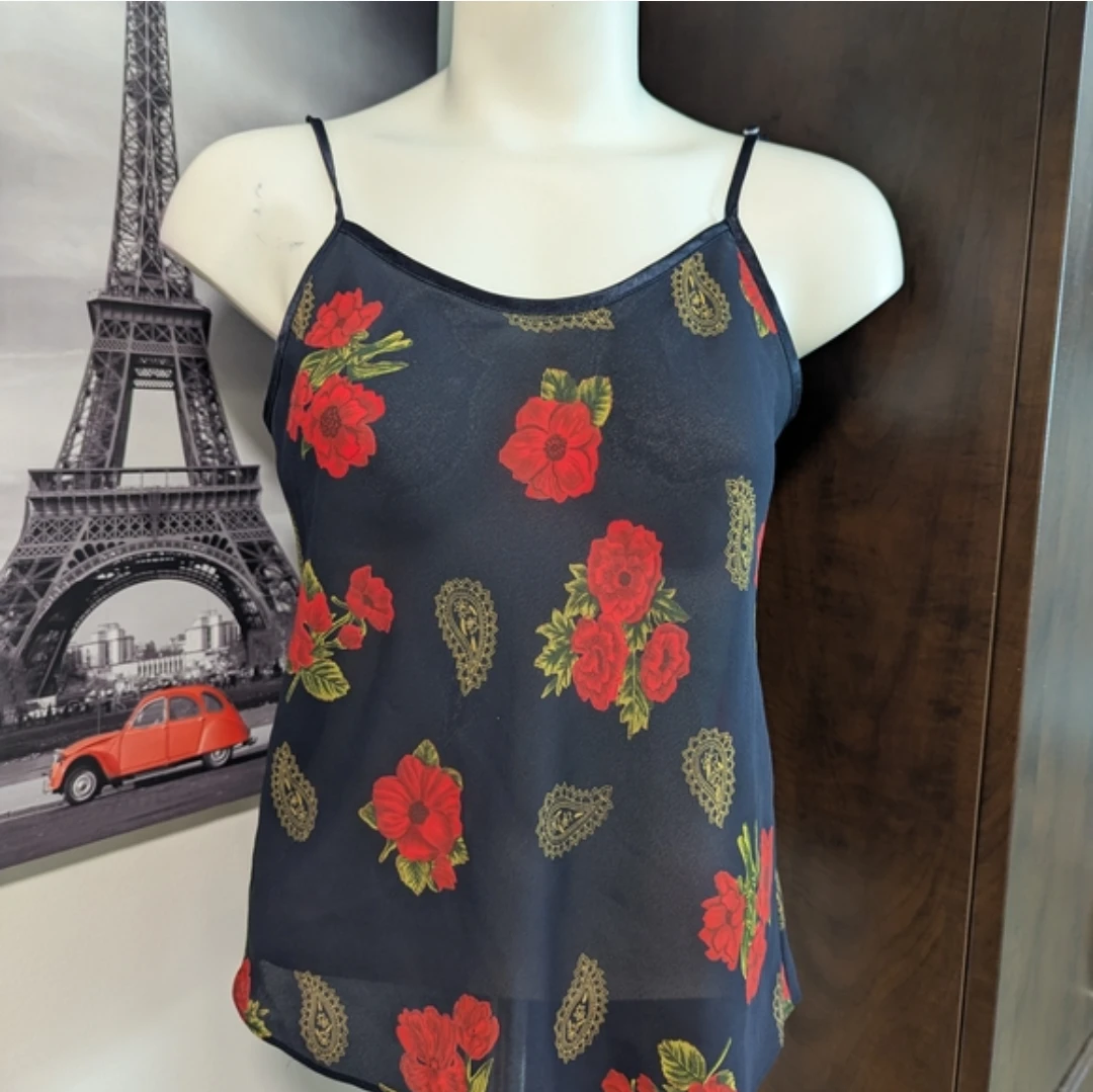 La Vie En Rose Floral Camisole - Size 8