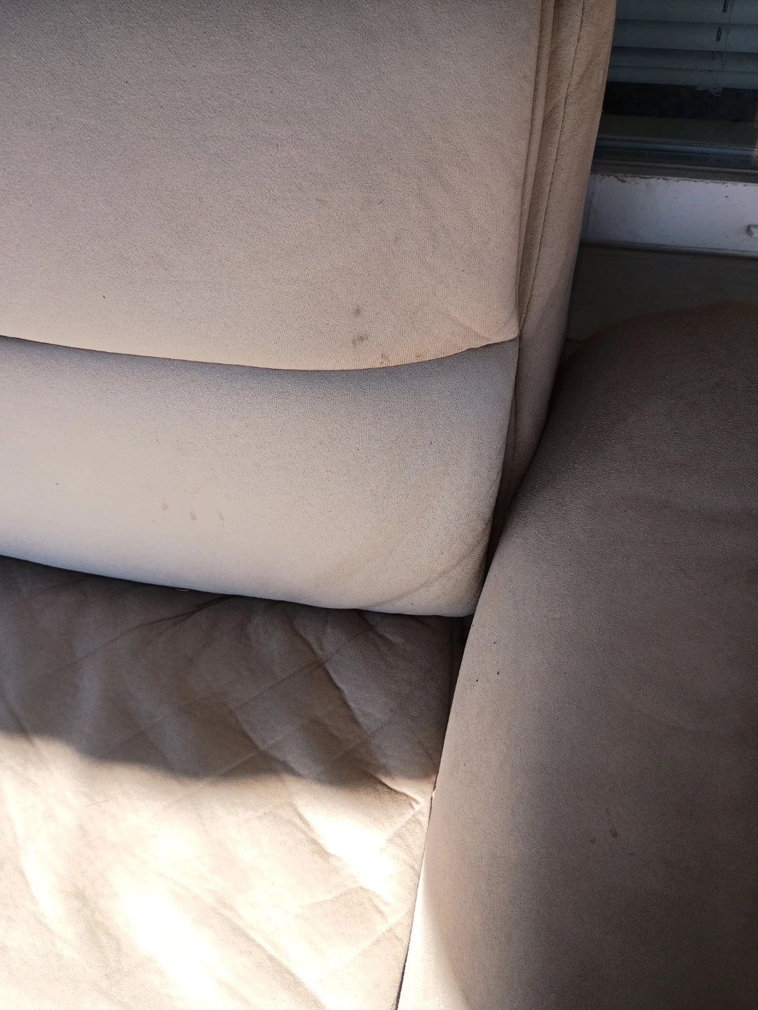 Beige Sofa Convertible - photo 2