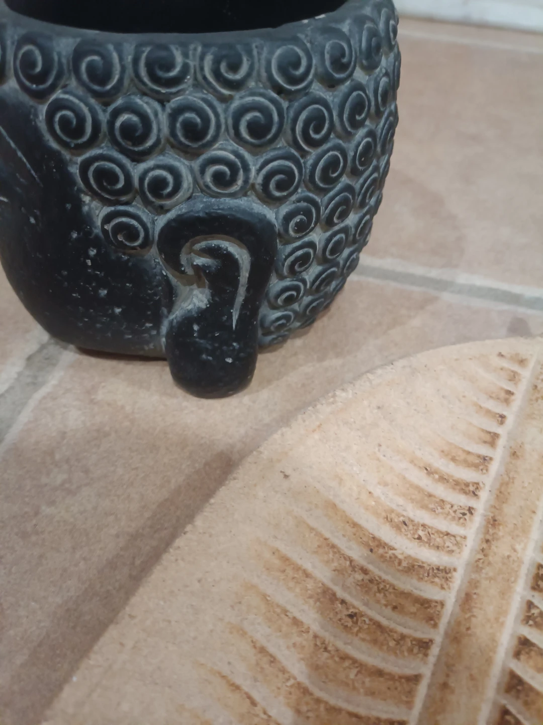 Buddha Head Planter Pot and decorative tray - photo 5