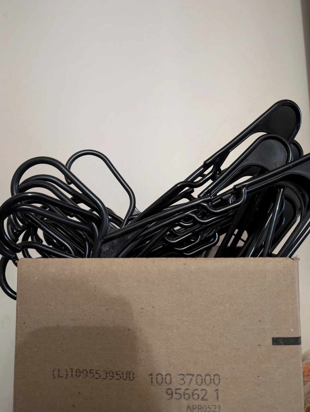 Black Plastic Hanger, 36