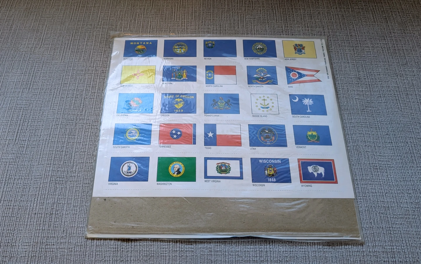 Brand New United States State Flags Poster Sheet - photo 2