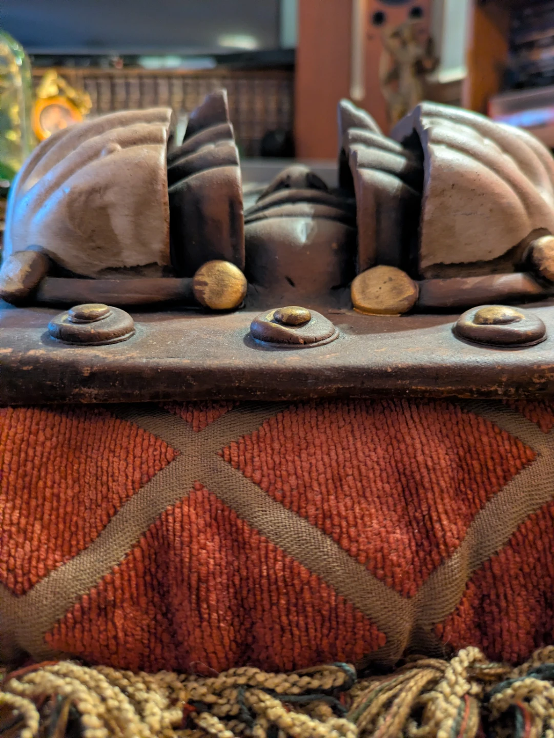 Mexican Folk Art Mask -Three Ages of Man- Handcrafted Terracotta - photo 3