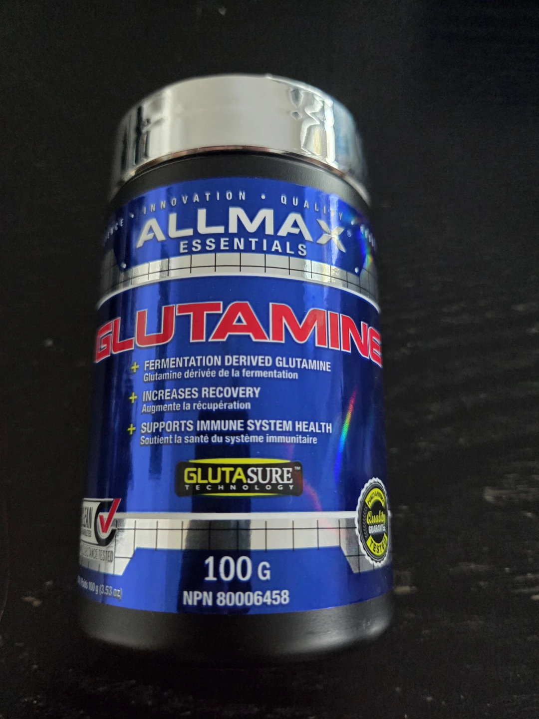 ALLMAX Essentials Glutamine Powder 100g