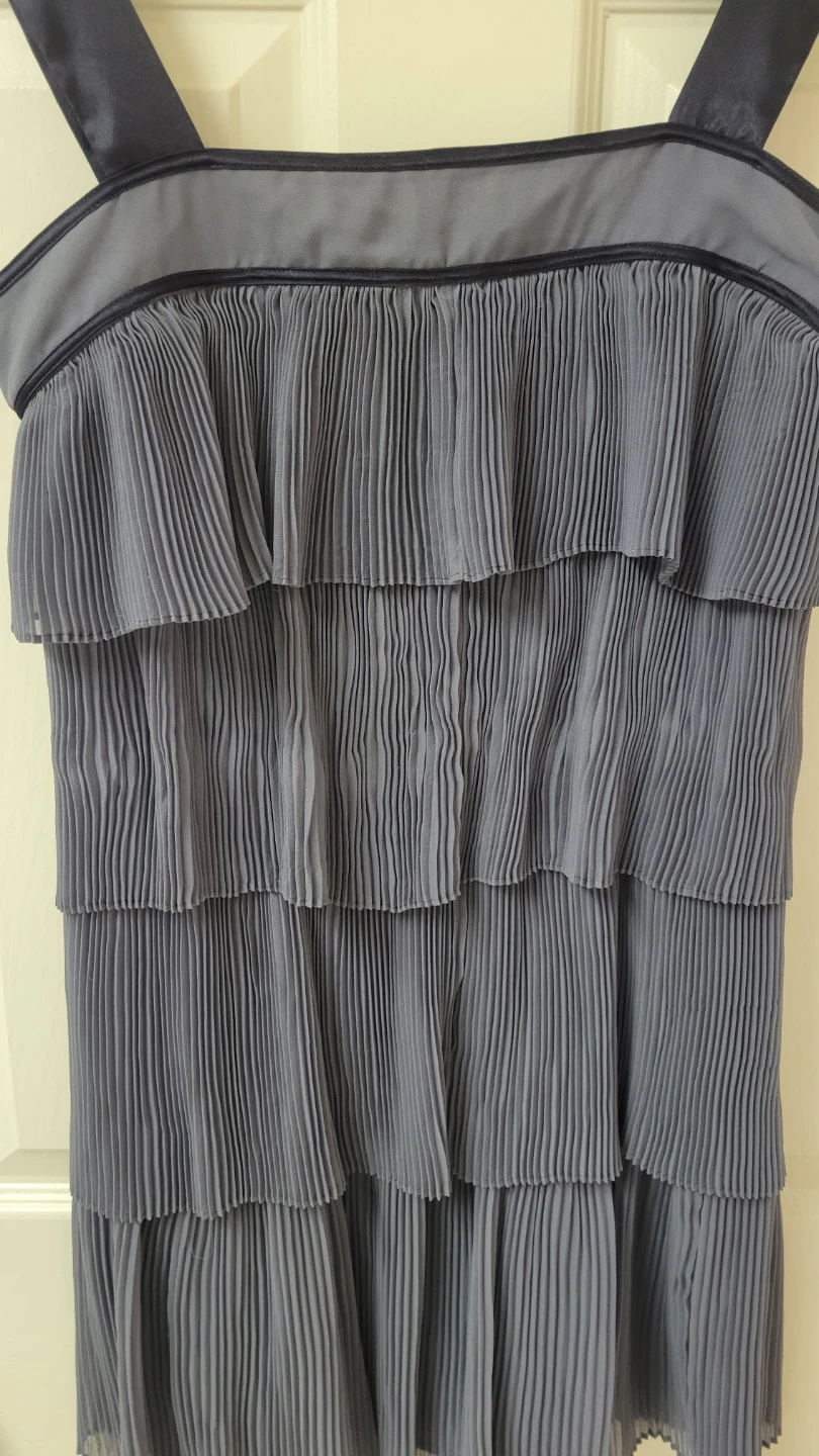 French Connection Tiered Pleated Dress Size 6 - photo 4