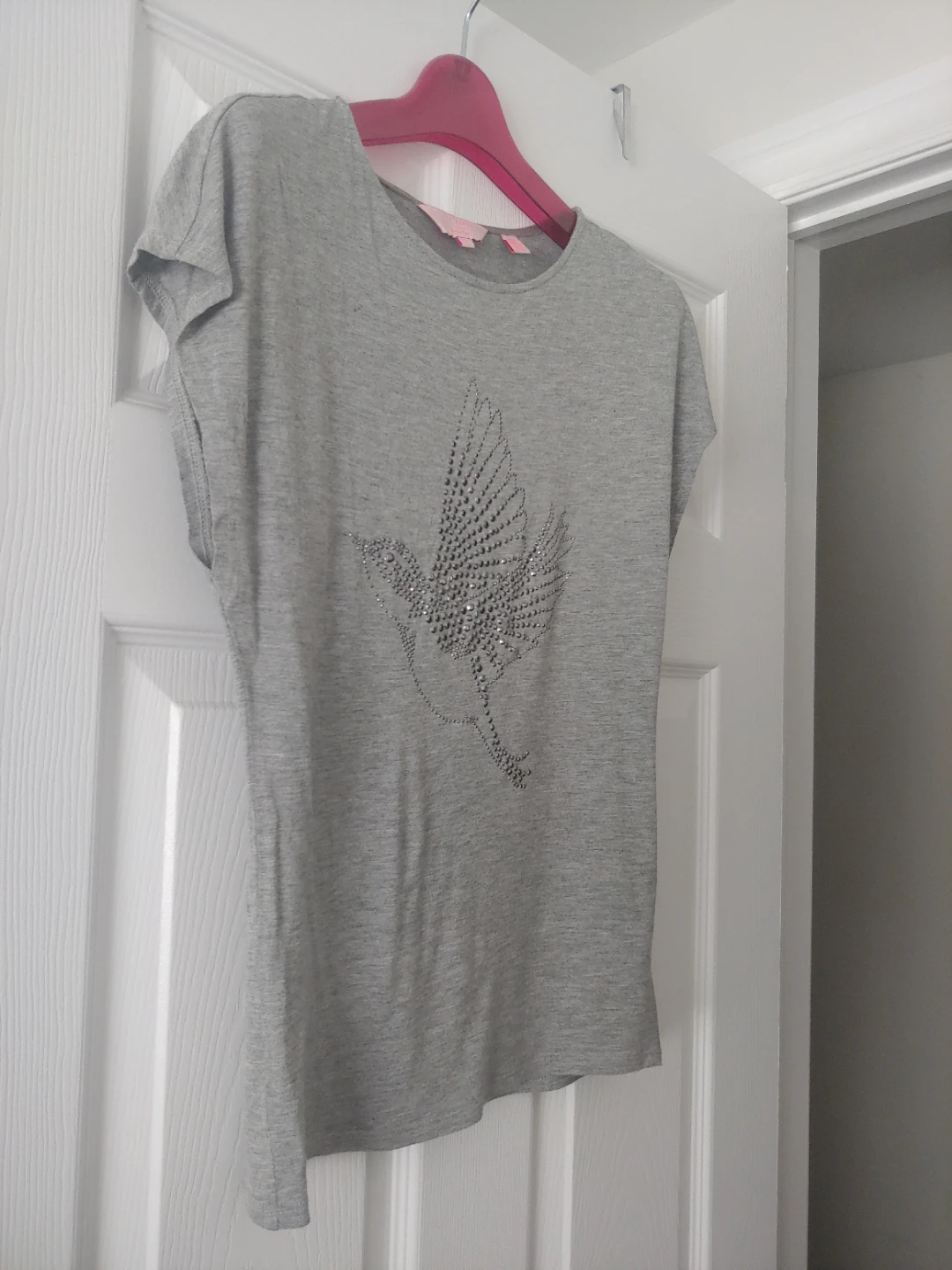 Ted Baker London Grey Rhinestone Bird T-Shirt Size 0 - photo 5