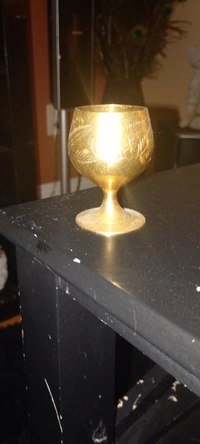 Set of 6 Brass Shot Glasses