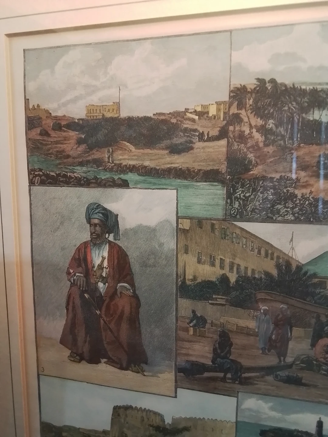 Antique Framed Print: Scenes of the British East Africa Company - photo 3