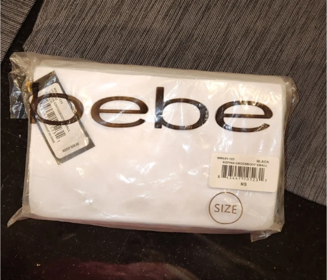 Bebe Sophia Crossbody Small Black Handbag