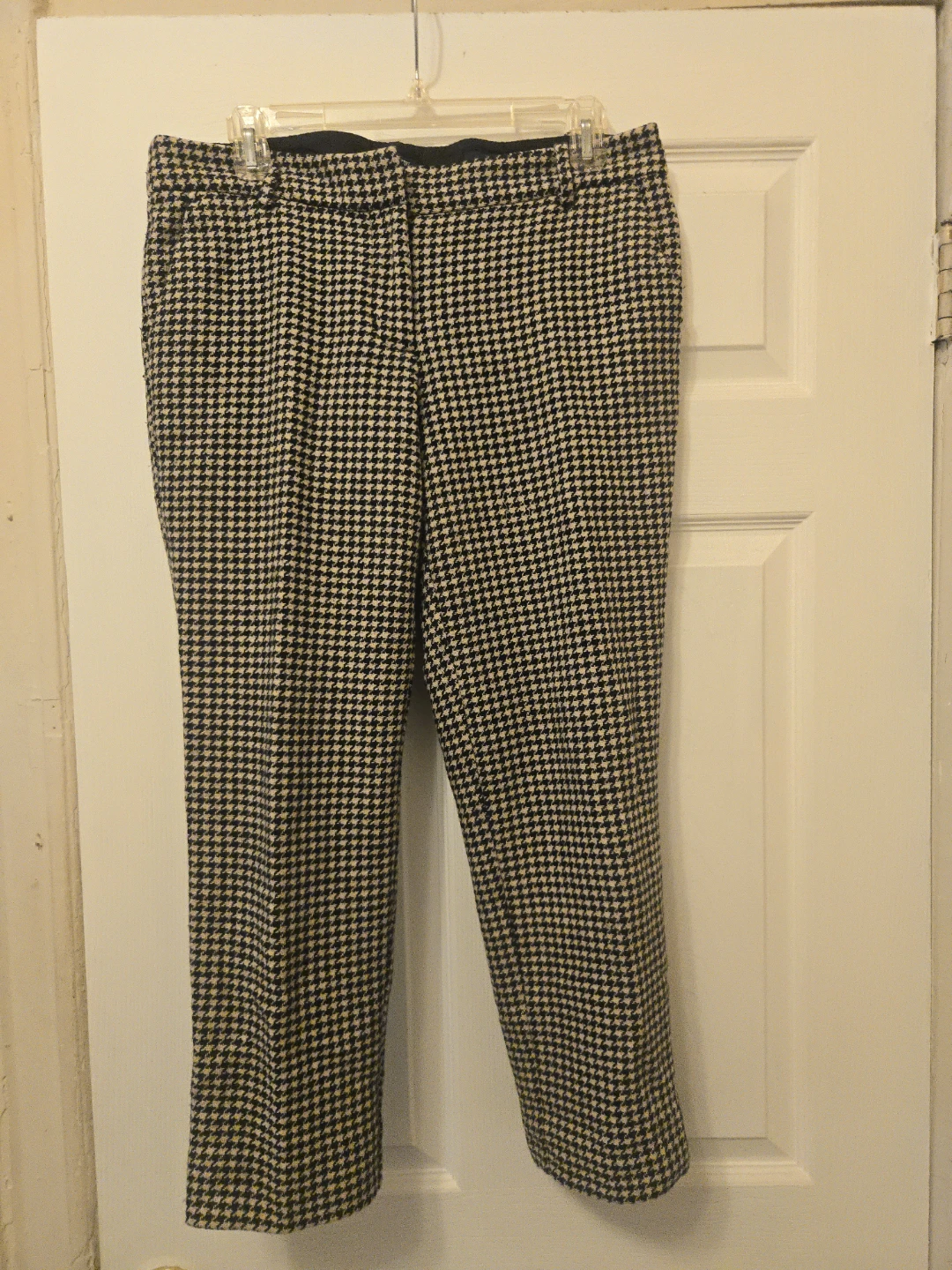 J. Crew Skimmer City Fit Houndstooth Pants Size 10