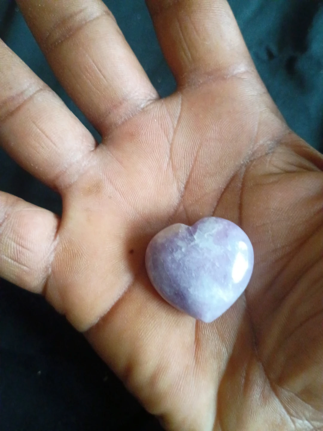 Heart-shaped Lavender Stone - photo 2