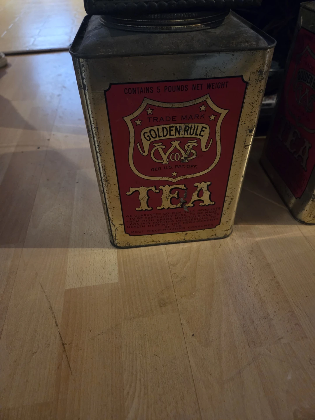 Golden Rule Tea Tin