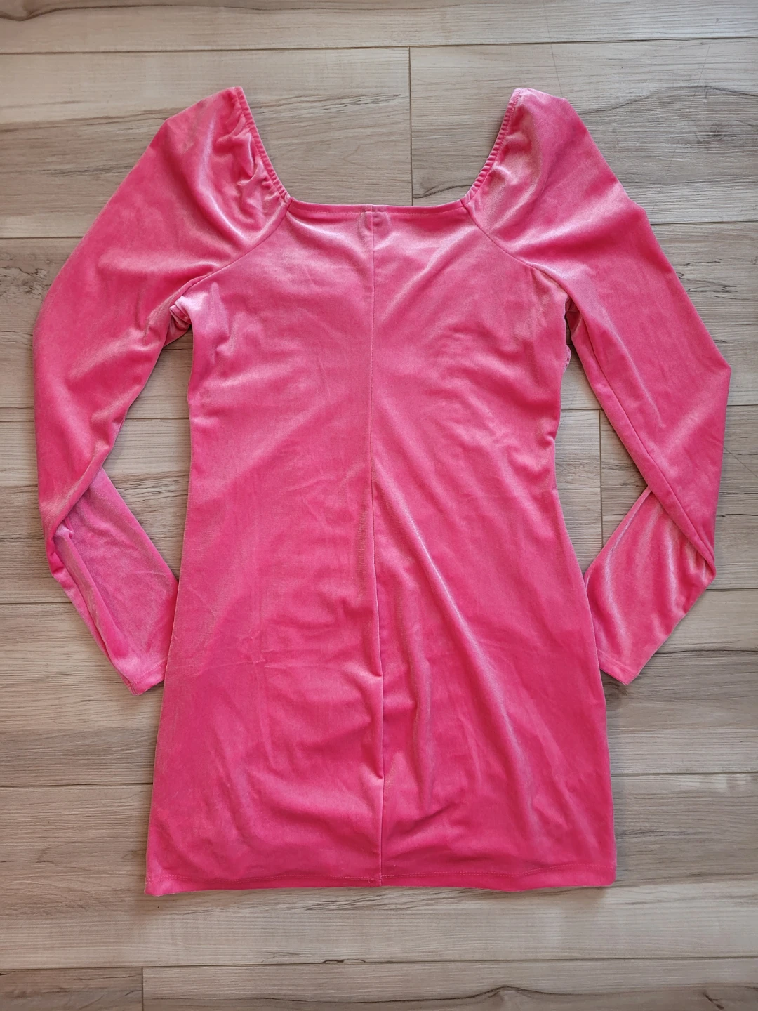 Wild Fable Pink Velvet Ruched Long Sleeve Dress or Shirt - photo 5