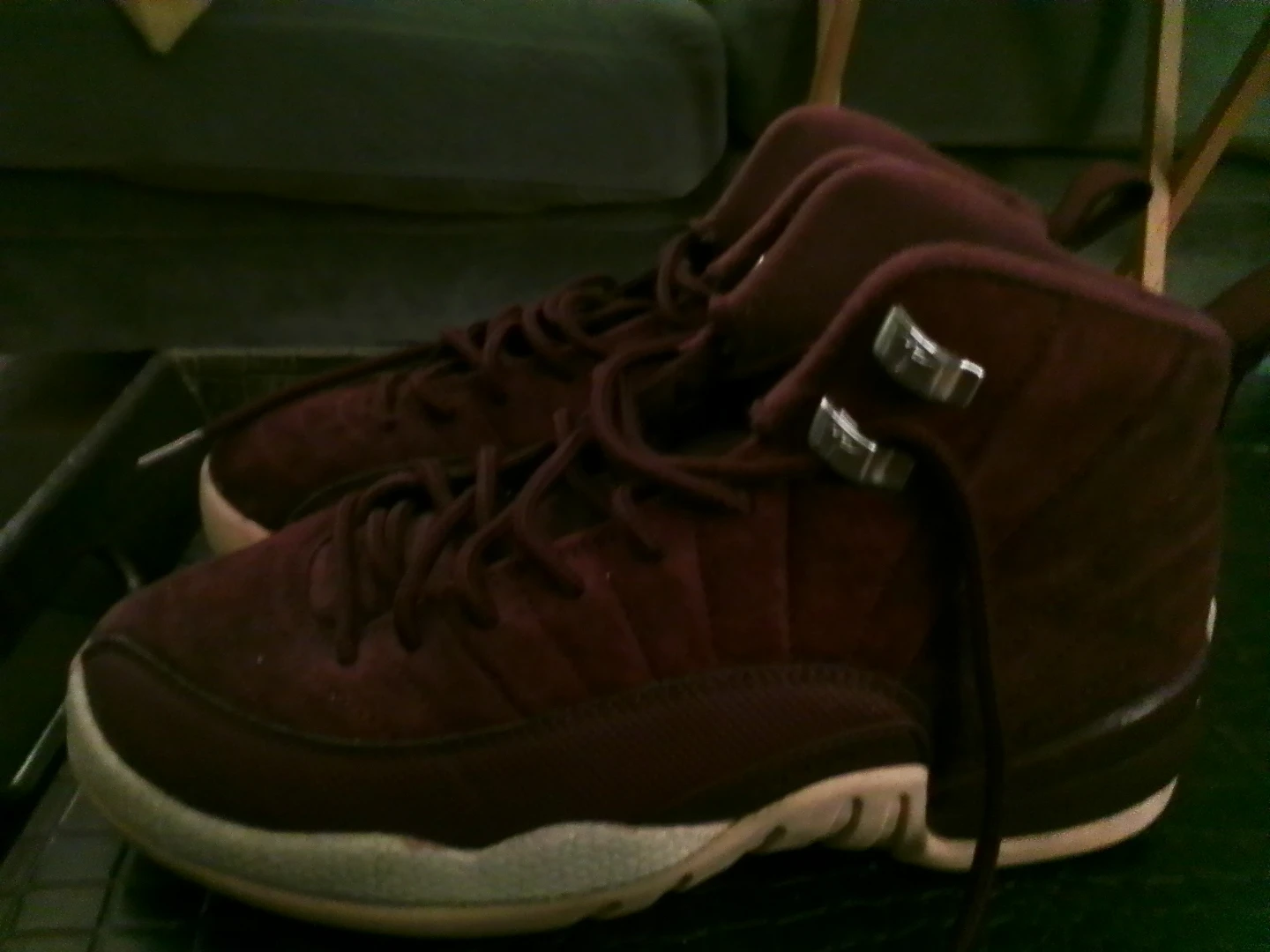 Air Jordan 12 "Deep Royal" Suede Sneakers