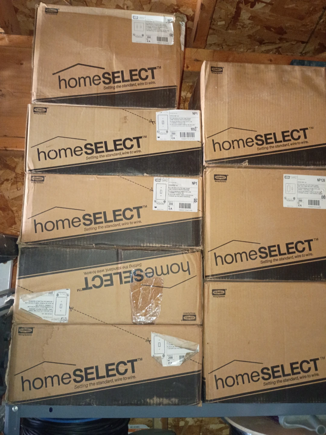 HomeSelect Double Toggle Light Switch Plate Cover