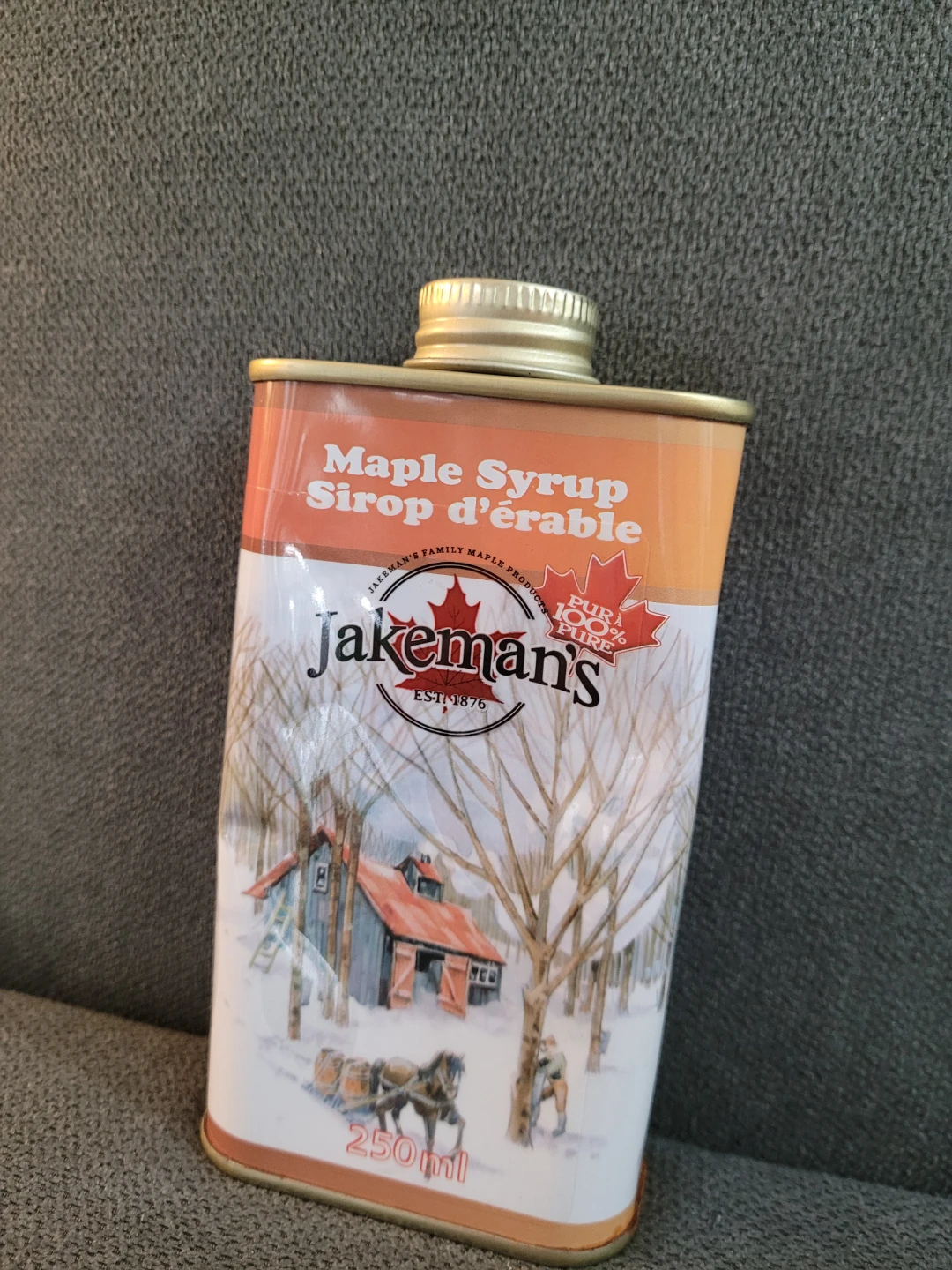 Jakeman's Maple Syrup 250ml Tin