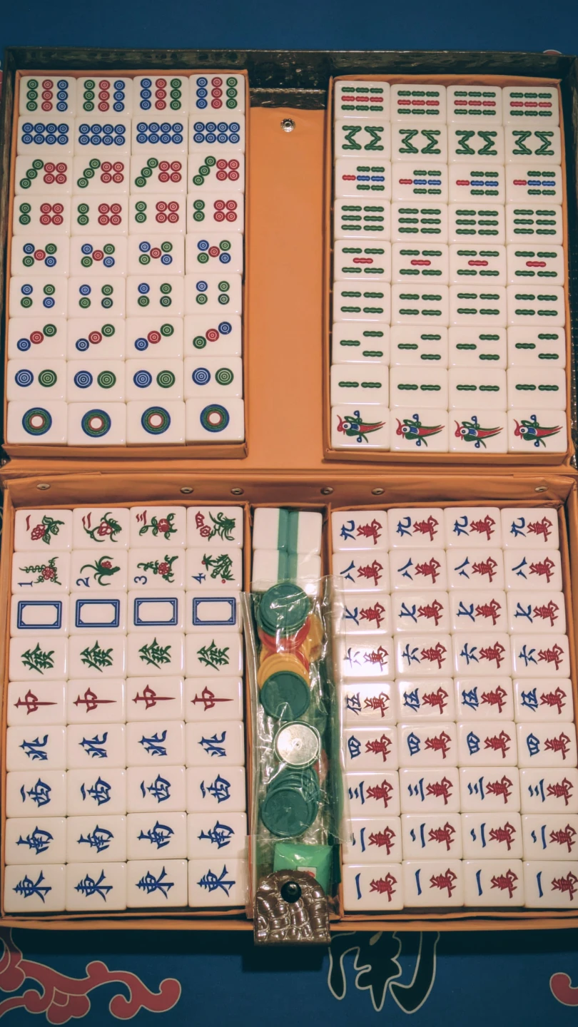 Complete Mahjong Set with Case