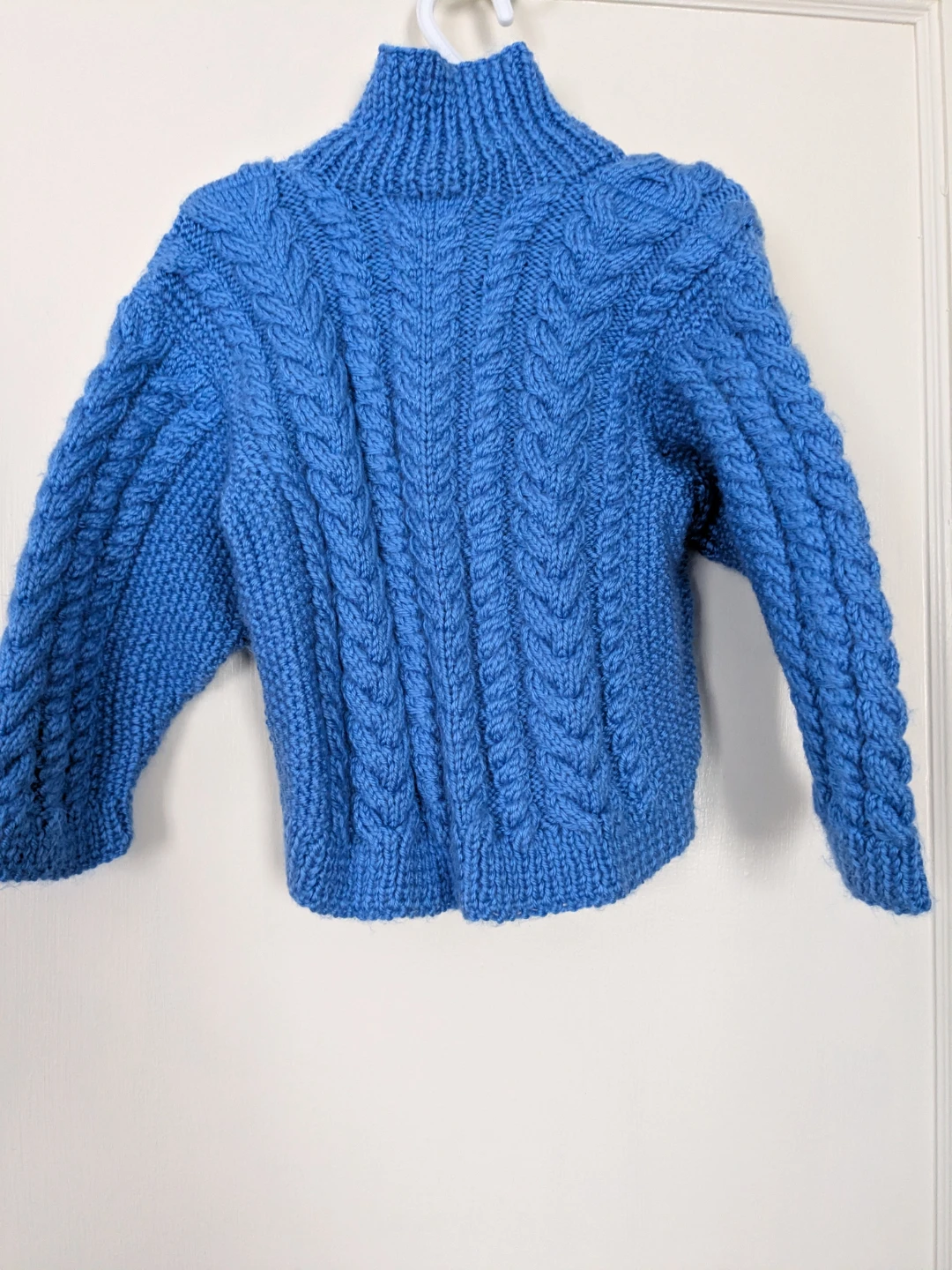 Jieyarn Blue Cable Knit Cardigan Sweater 5years - photo 2