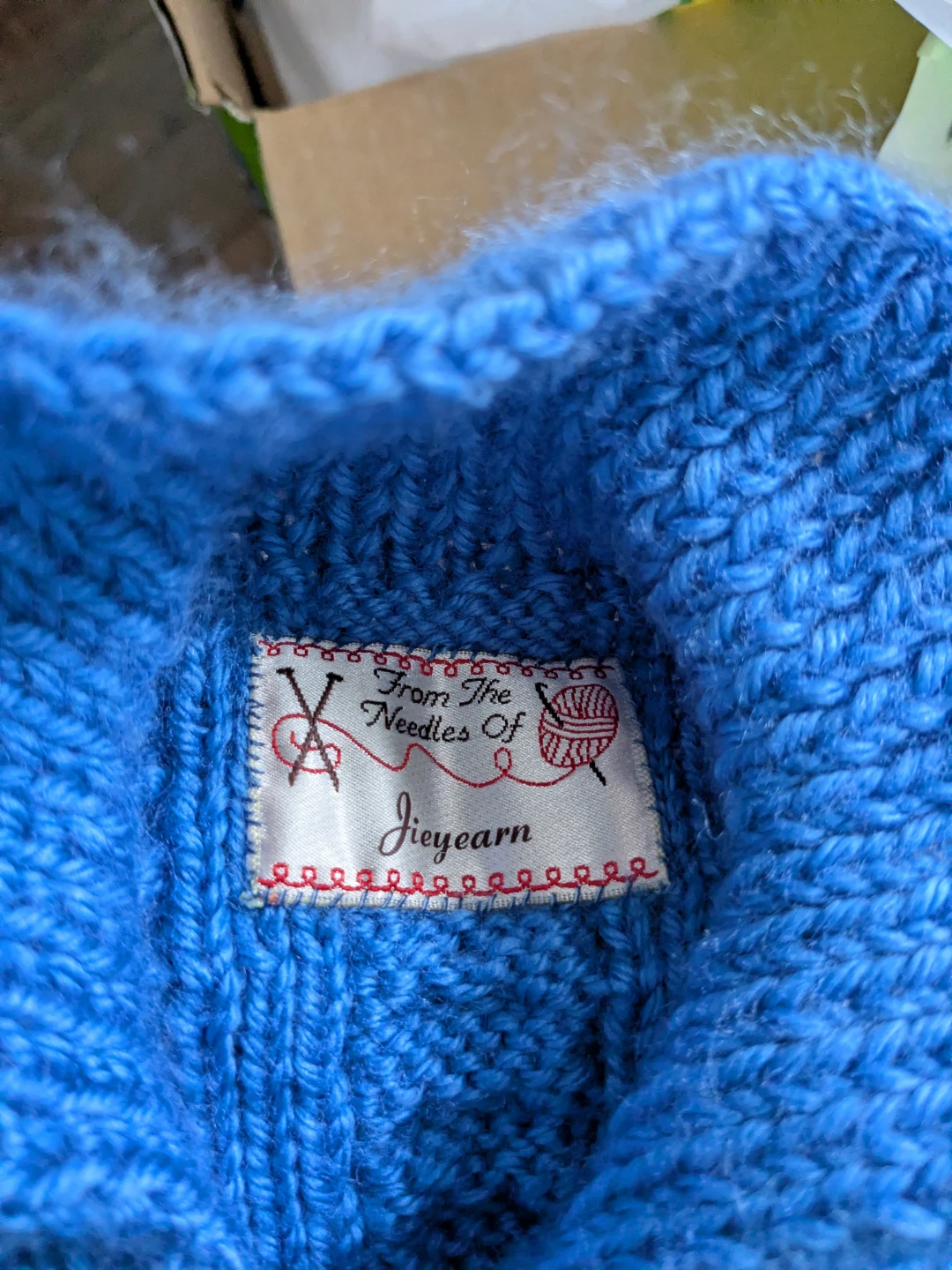 Jieyarn Blue Cable Knit Cardigan Sweater 5years - photo 3