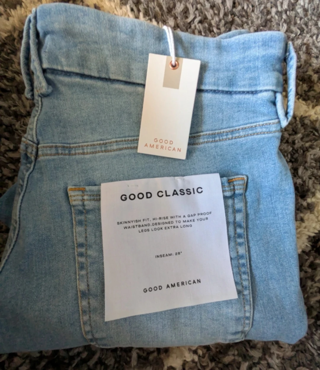 Good American Good Classic Skinnyish Fit Jeans - photo 3