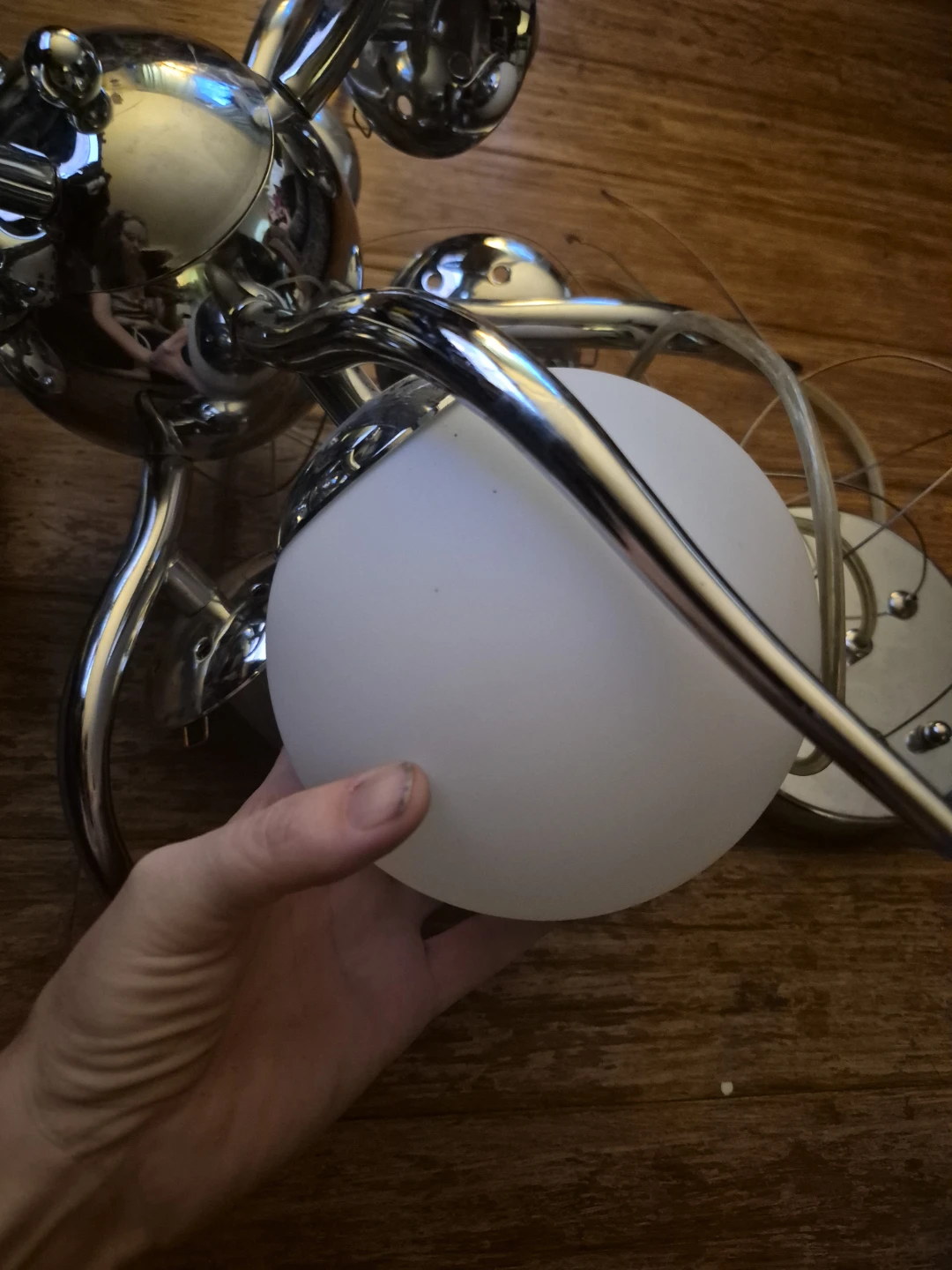 Chrome Sputnik Chandelier Pendant Light Fixture - photo 4