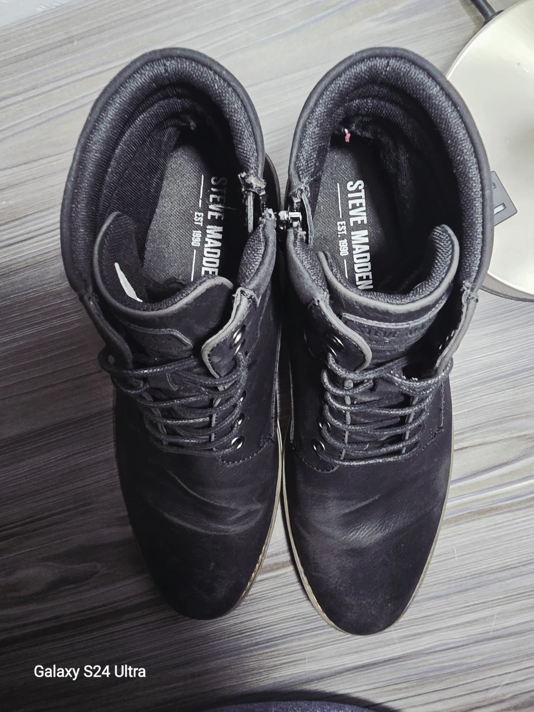 Steve Madden Black Lace-Up Boots - photo 5