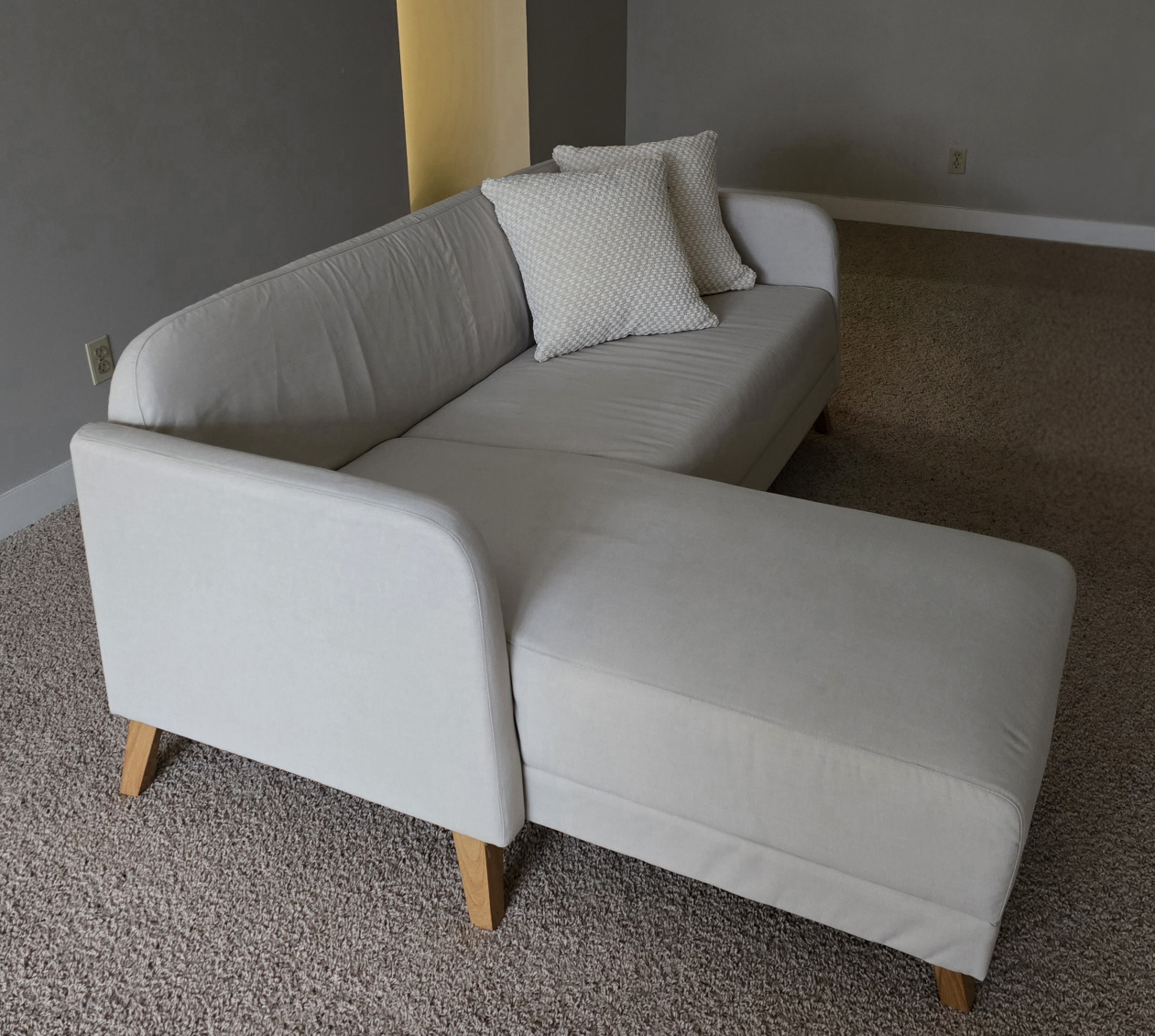 Ikea Linanas Sectional Sofa with Chaise
