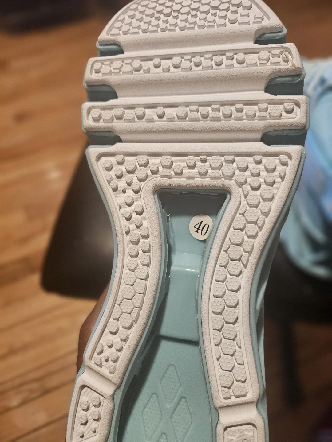 Light Blue "JUST SO SO" Athletic Shoes - Size 40 - photo 4