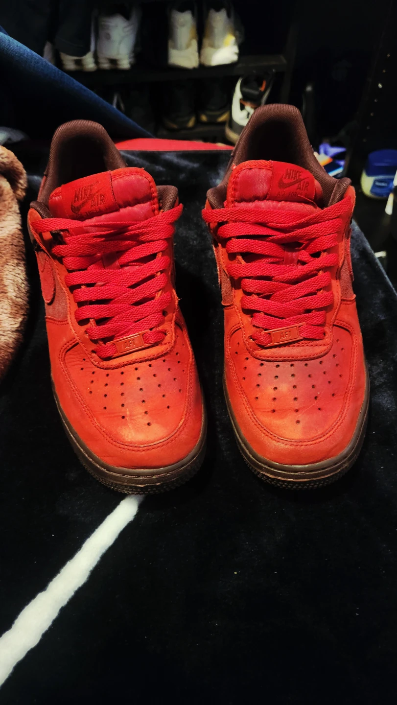 Nike Air Force 1 Red Sneakers - photo 5