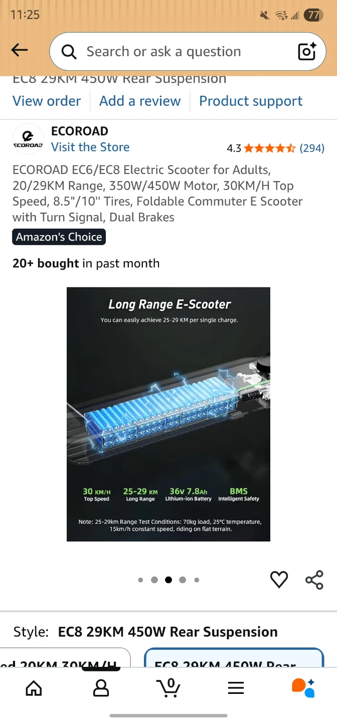 ECOROAD EC8/EC6 Electric Scooter