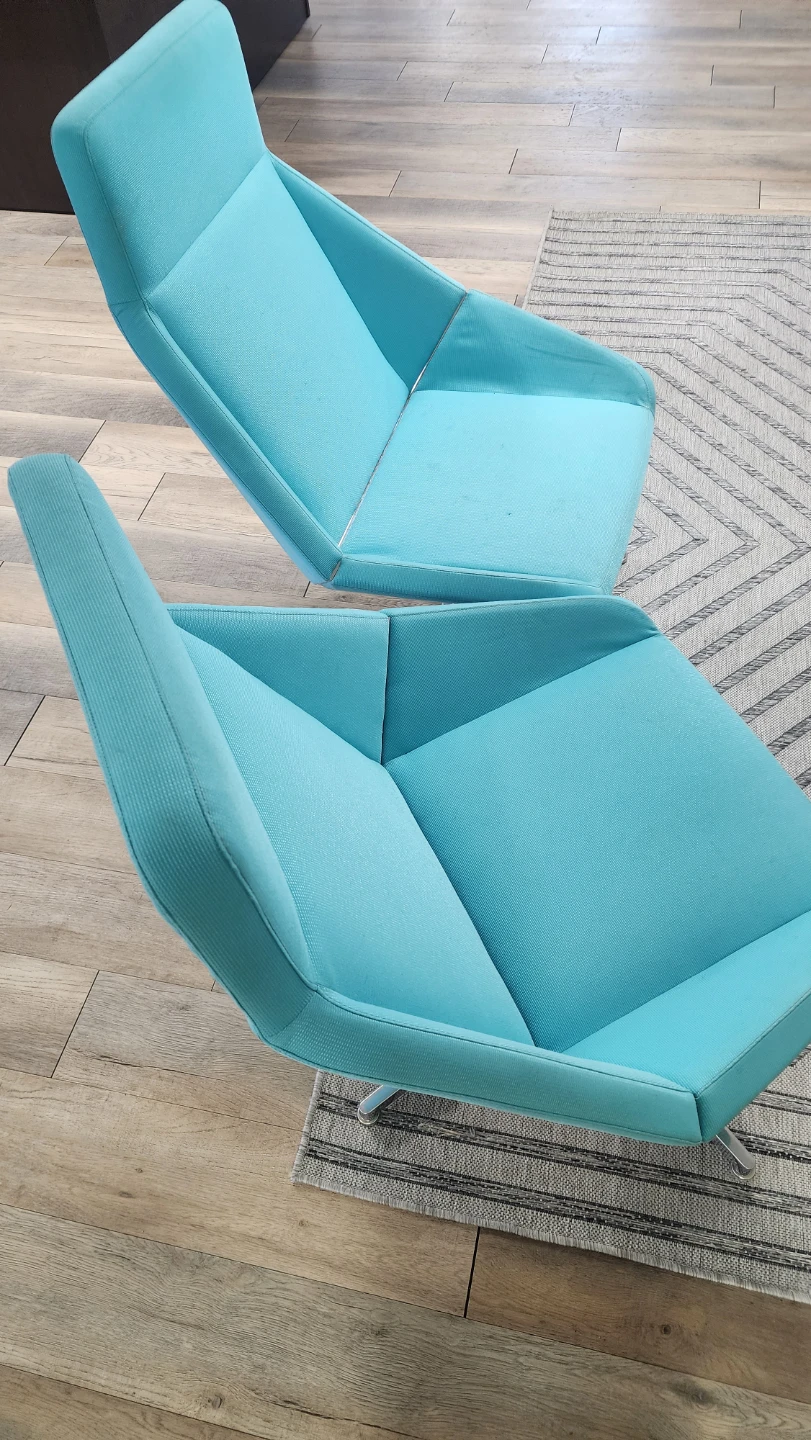 Turquoise Accent Chairs (Set of 2) - photo 2