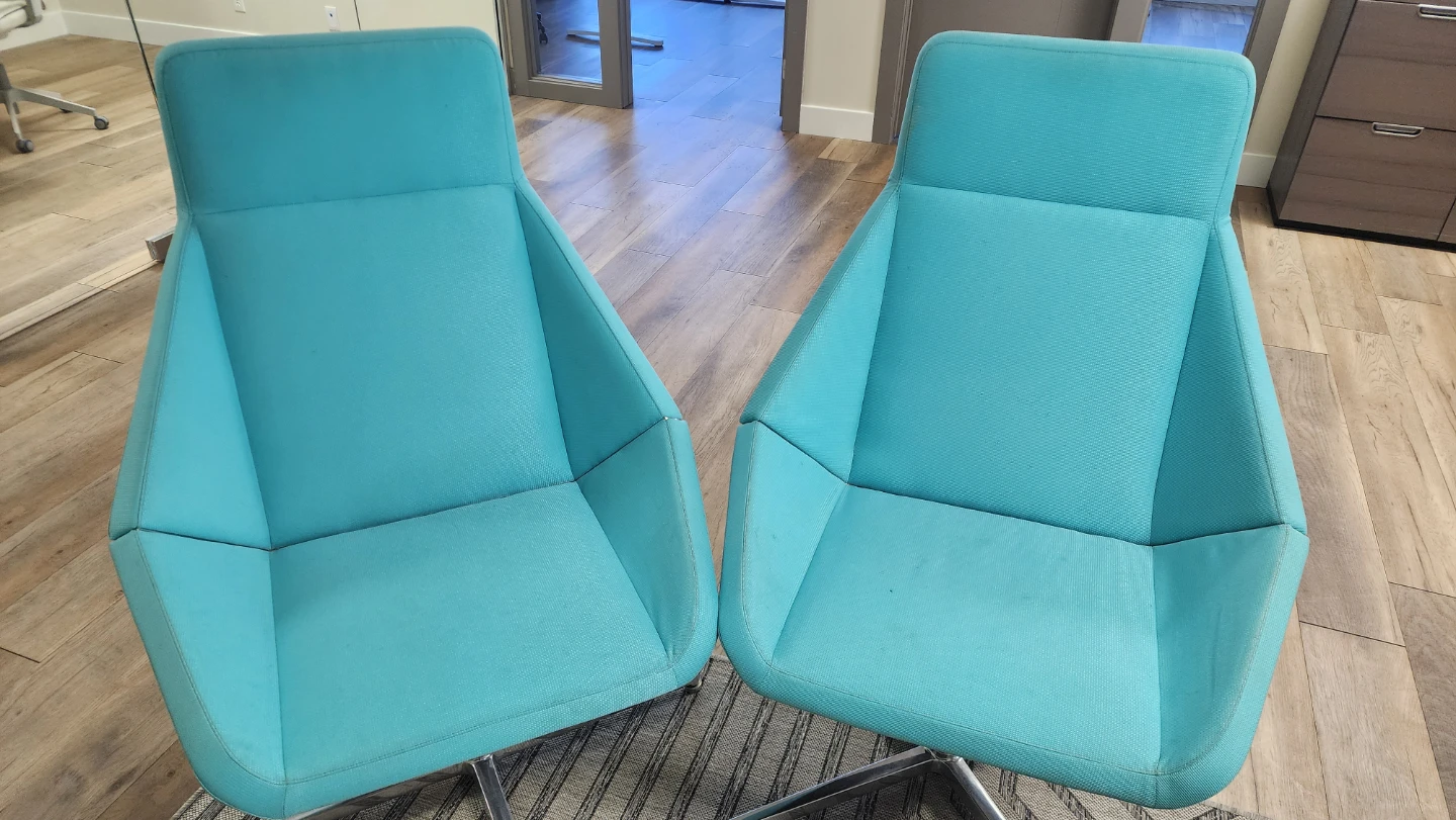 Turquoise Accent Chairs (Set of 2) - photo 3