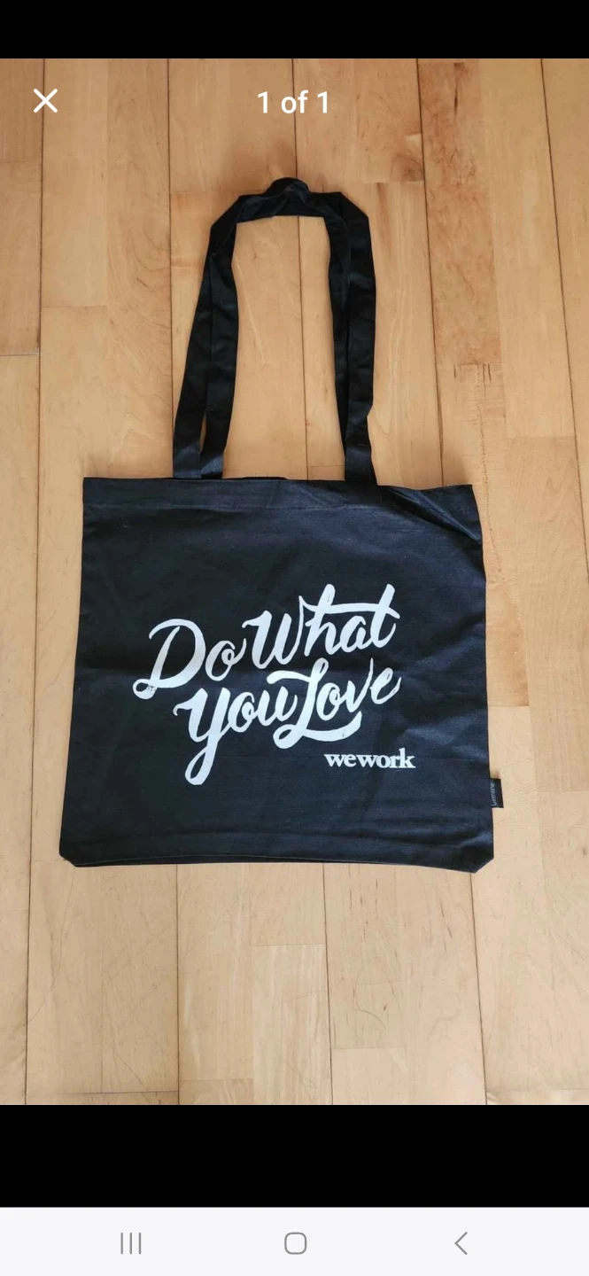 WeWork Black Tote Bag