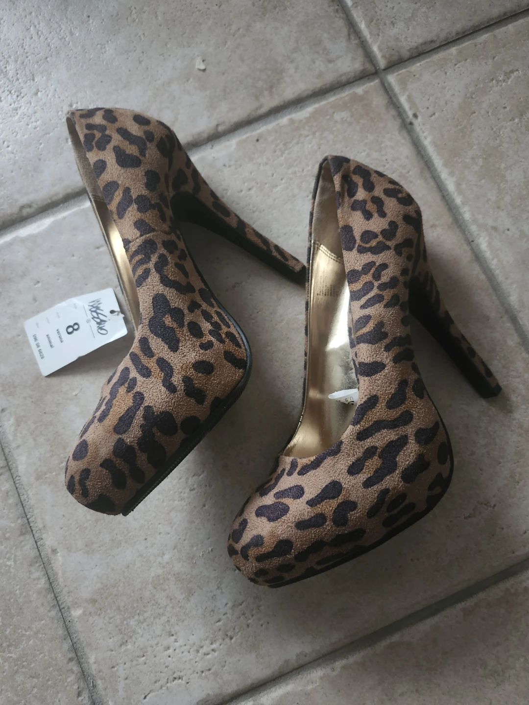 Mossimo Leopard Print High Heel Shoes Size 8 - photo 2