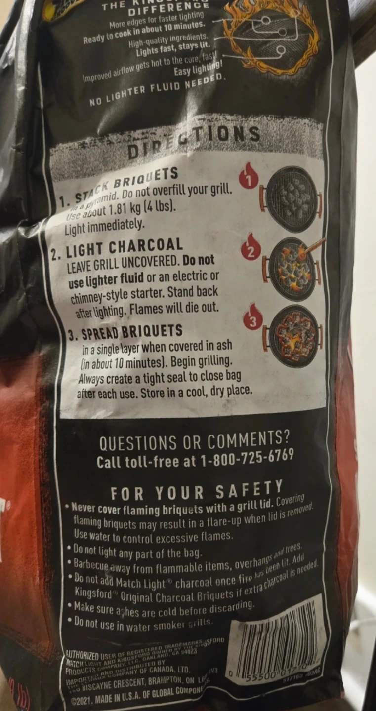 Kingsford Match Light Instant Charcoal Briquets - 8 LBS - photo 3