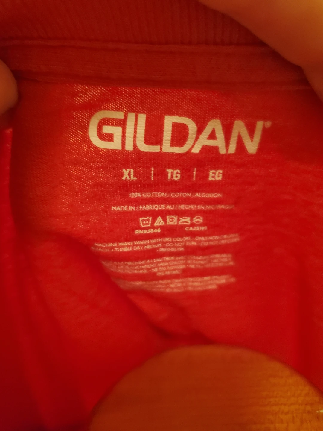 Gildan Red T-Shirt XL - photo 4