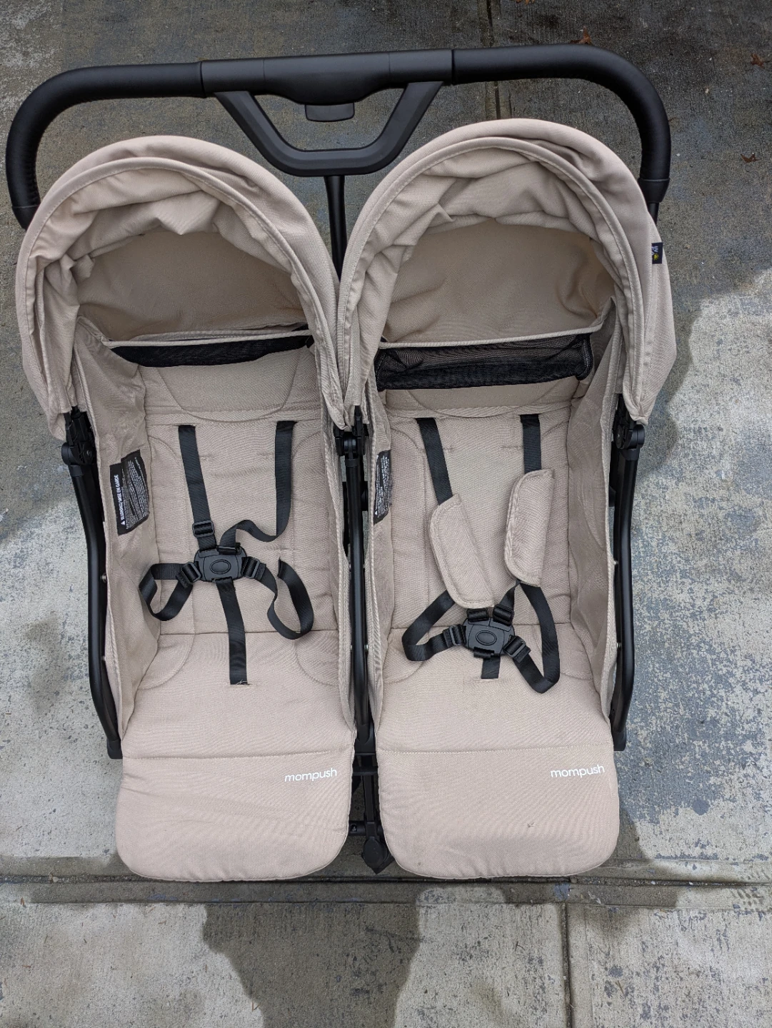 Mompush Double Stroller - Tan - photo 3