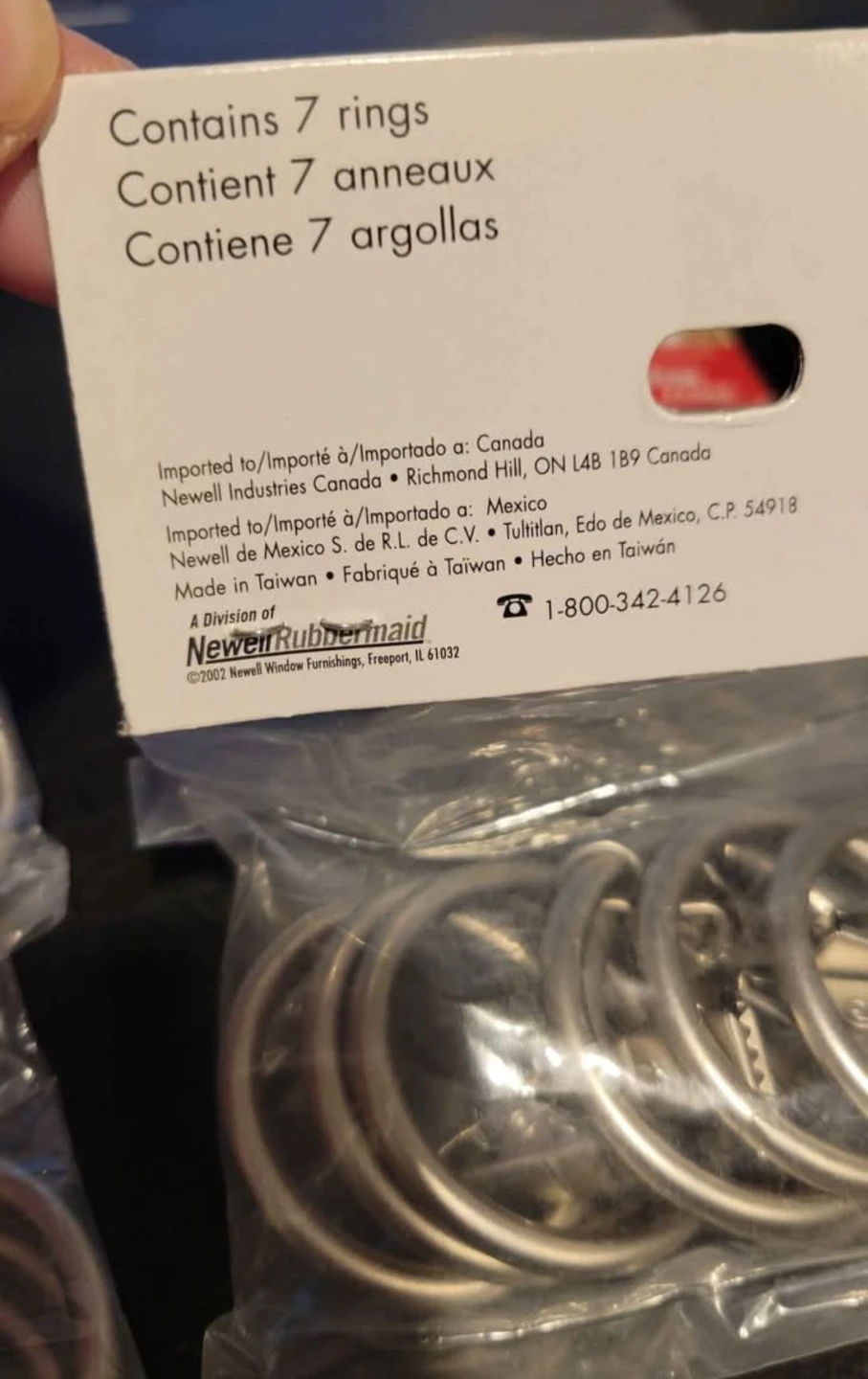 4 Packs of Levolor Curtain Clip Rings (Set of 7) - 1 1/4" - photo 3