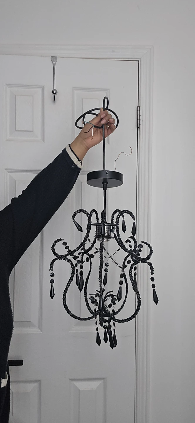Black Chandelier Style Light Fixture