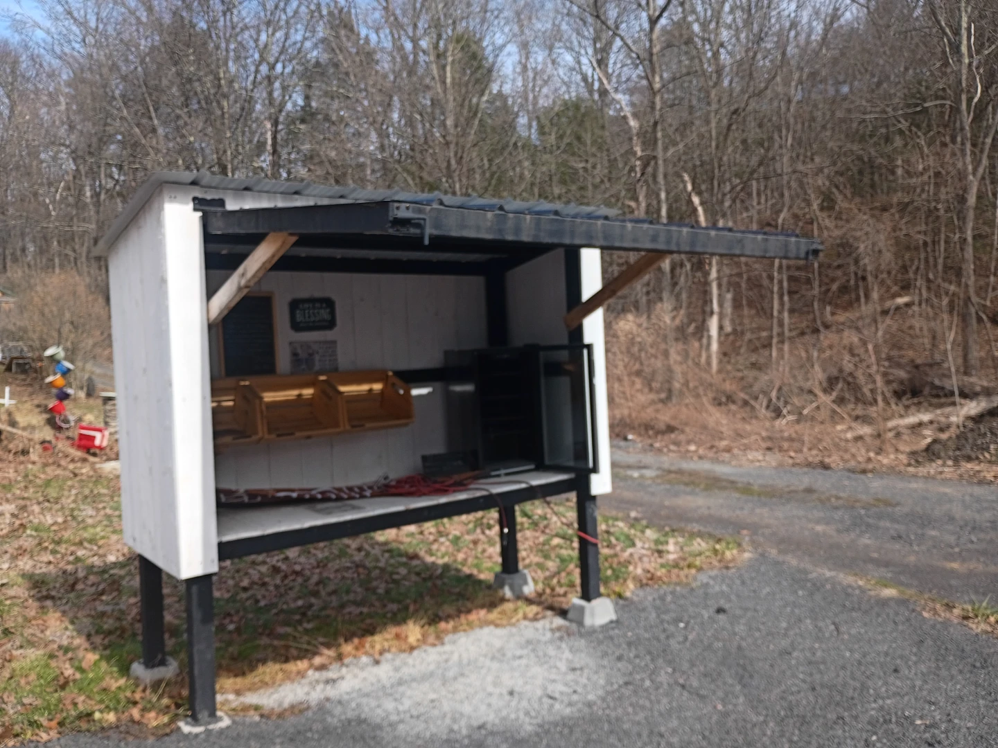 Outdoor farm stand