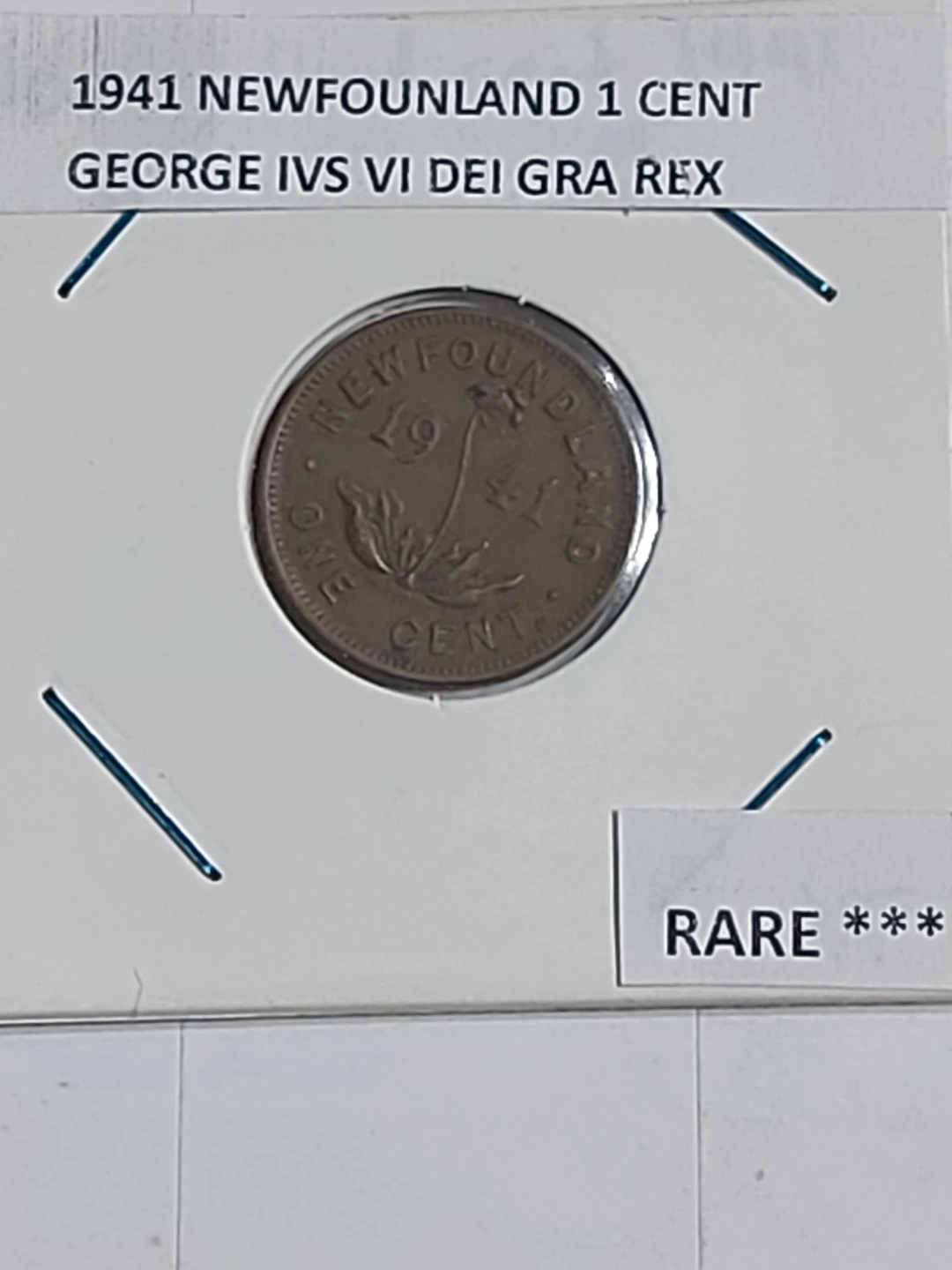 1941 Newfoundland 1 Cent Coin