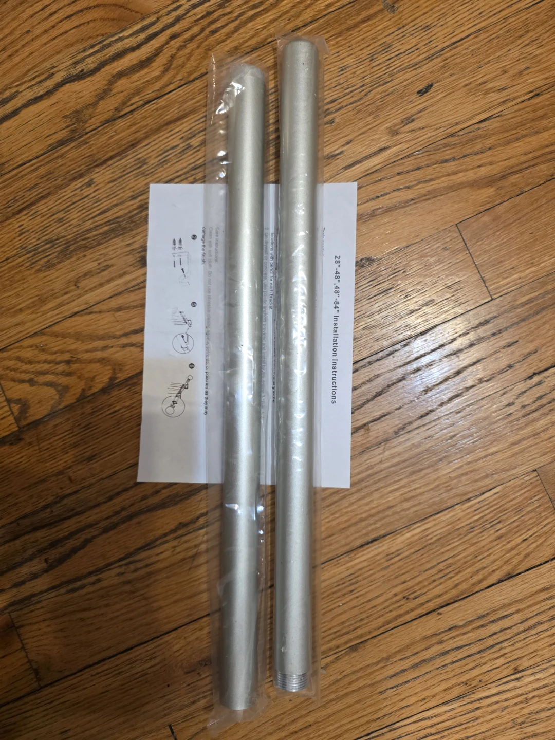 Adjustable Window Curtain Rod - Silver, 18-45 Inch - photo 3