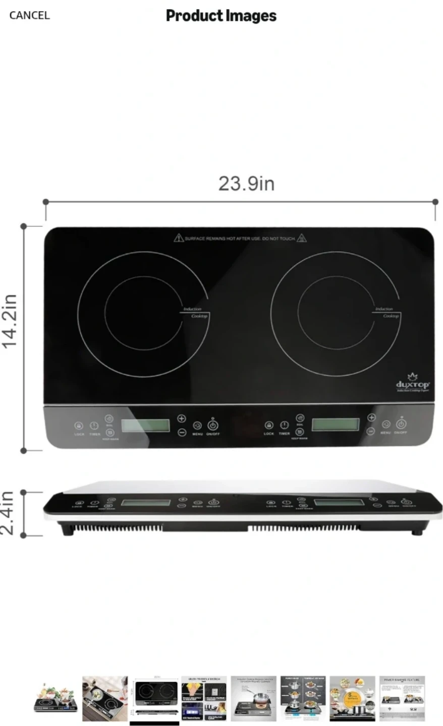Double Induction Cooktop - photo 3