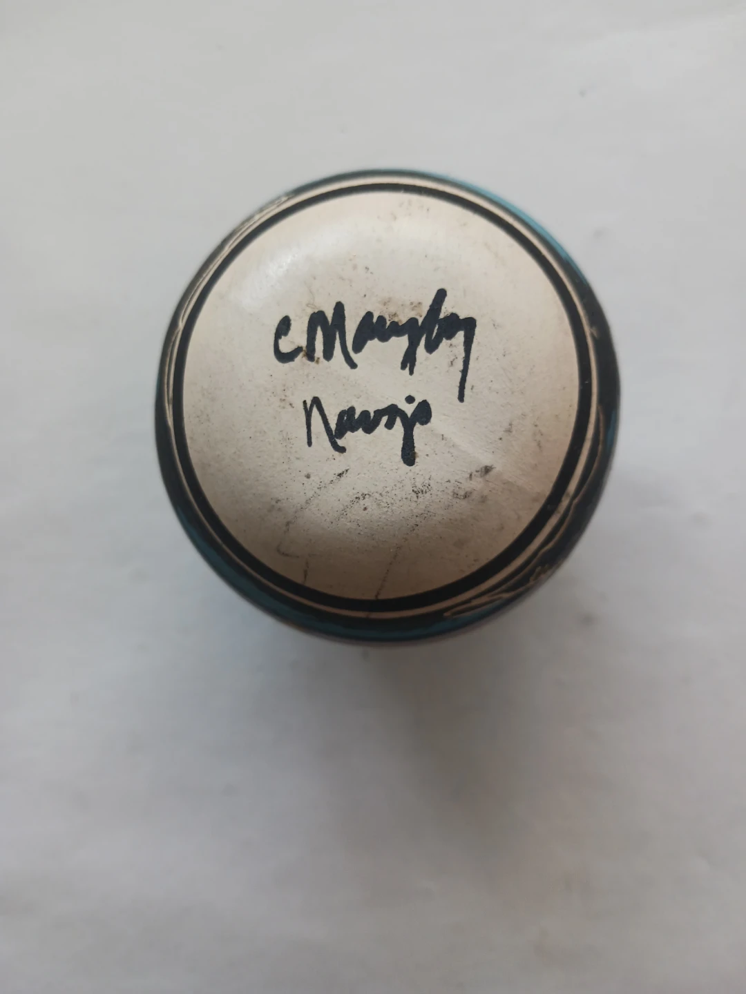 Hand-Painted Ceramic Pot by C. Murphy-Navajo - photo 4