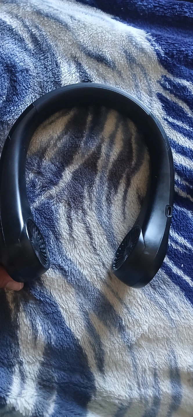 Black Wearable Neck Fan - photo 3