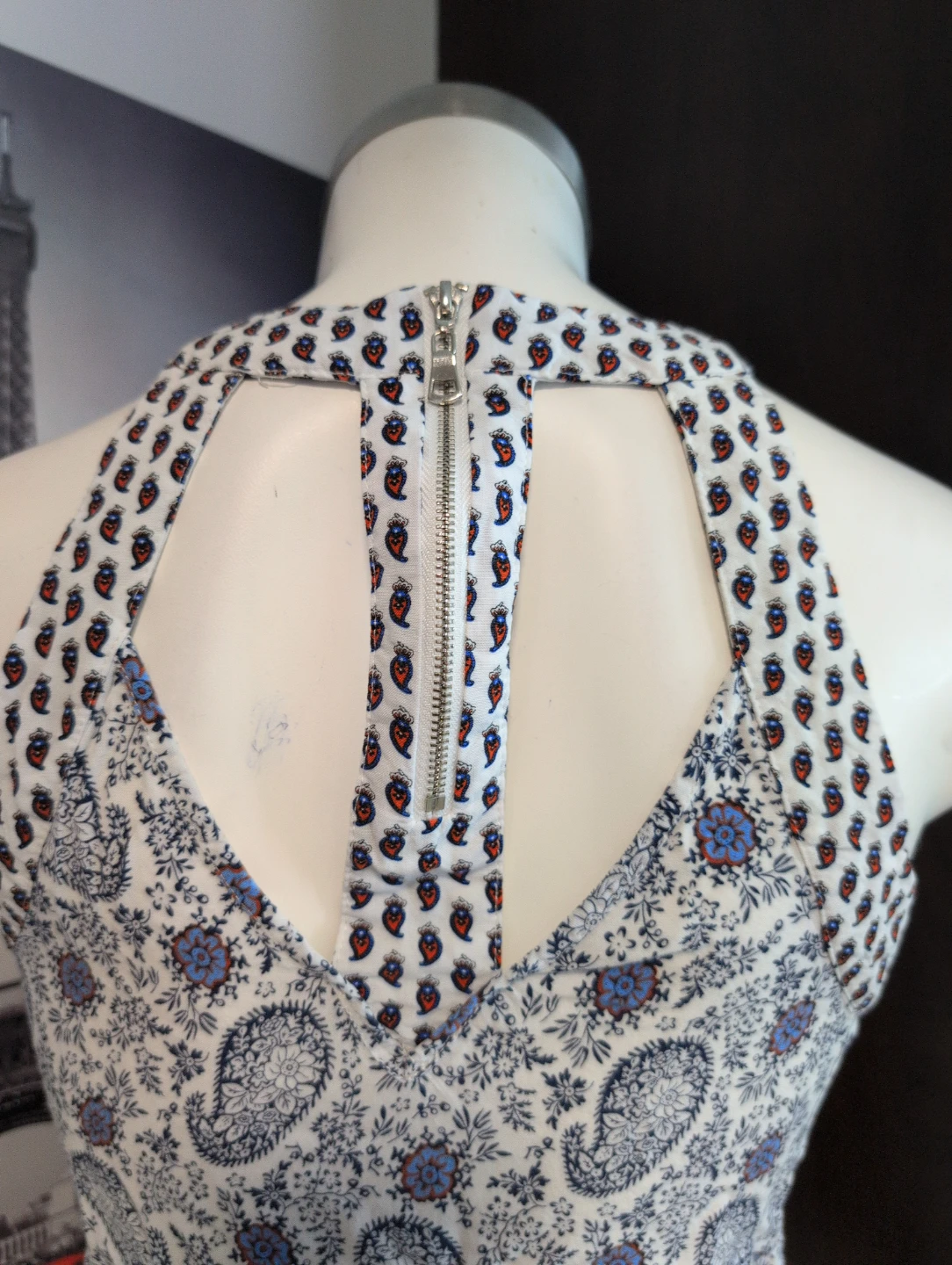 Women's Paisley Print Halter Tank Top - photo 4
